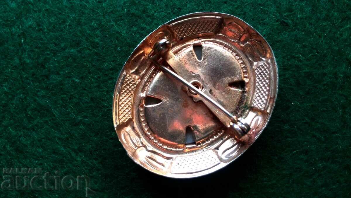 Licitație Broșă/pandantiv vintage cu camee, scoică Camee, sculptată în 5