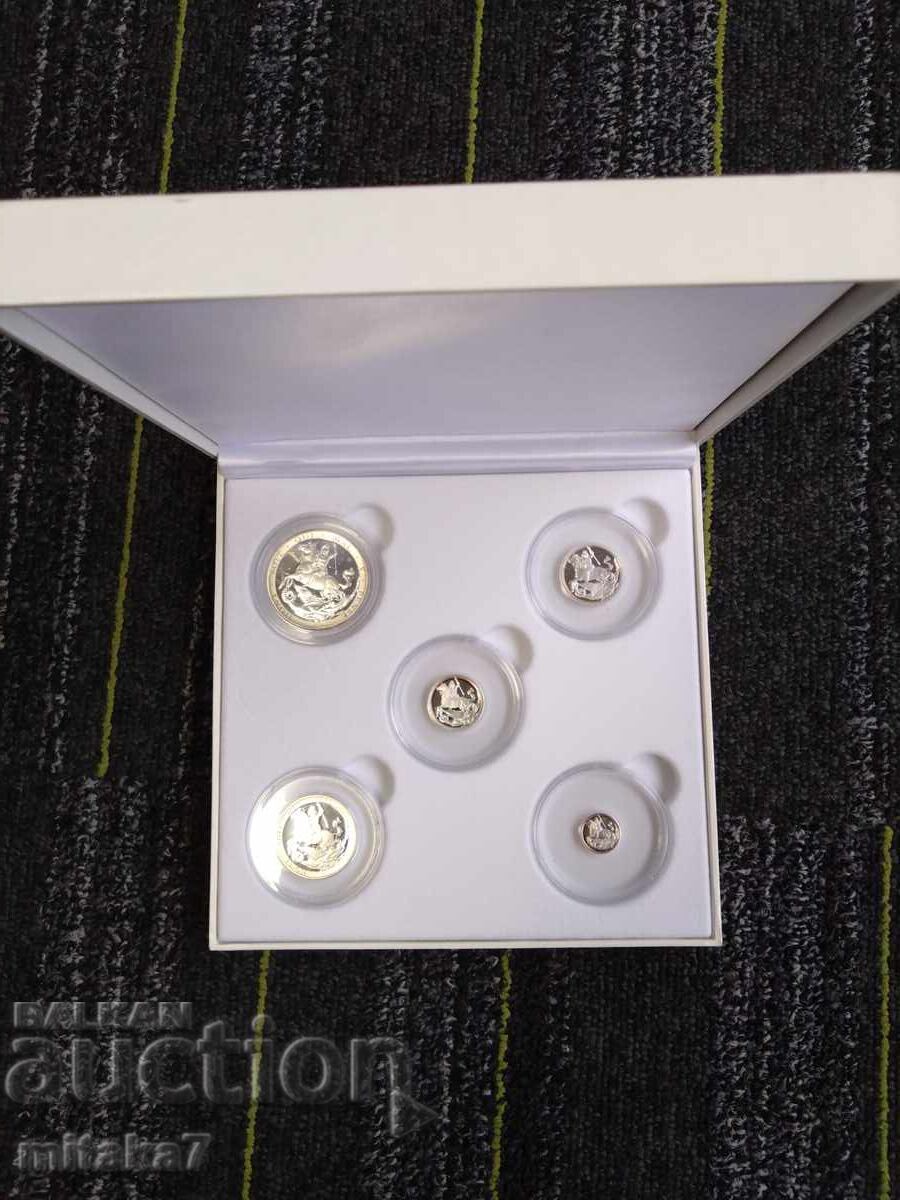 Комплект сребърни суверени 1999 година, Гибралтар с цена € 222.00 | 434.19 лв.