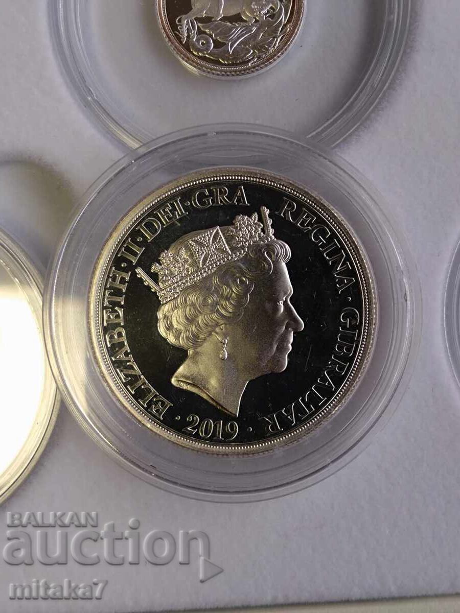 Комплект сребърни суверени 1999 година, Гибралтар - 5