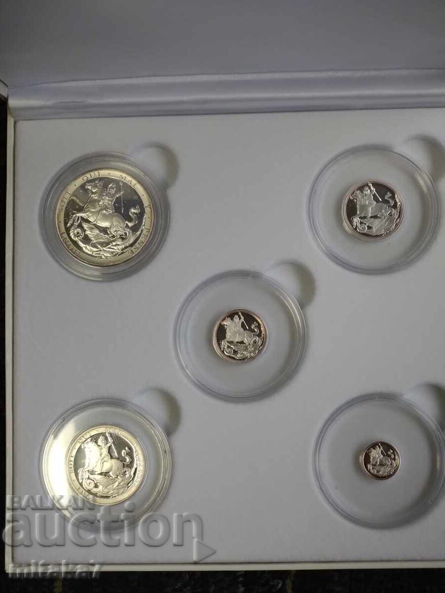 Комплект сребърни суверени 1999 година, Гибралтар