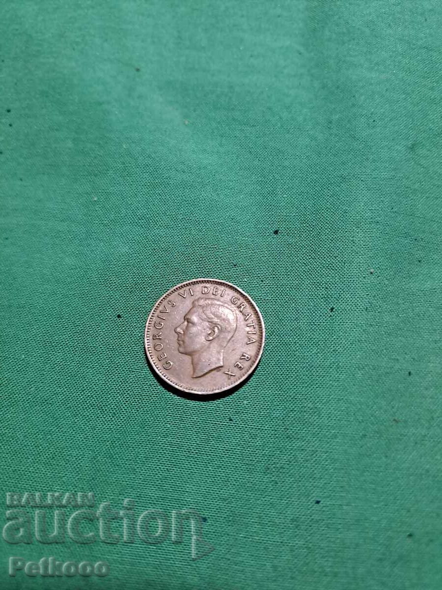 канадска монета 1950 с цена € 5.00 | 9.78 лв.