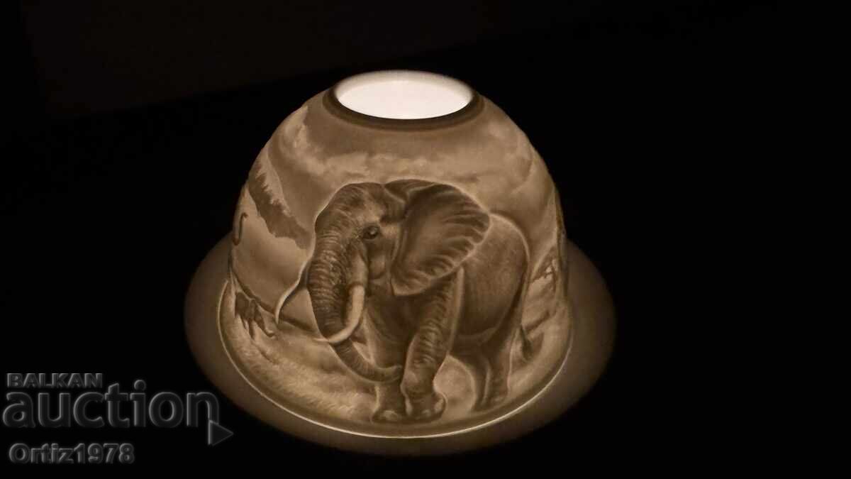 Suport de lumânare de ceai superb, elefanți – Porțelan fin! cu preț € 20.50 | 40.09 BGN Suport de lumânare de ceai superb, elefanți – Porțelan fin! cu preț € 20.50 | 40.09 BGN