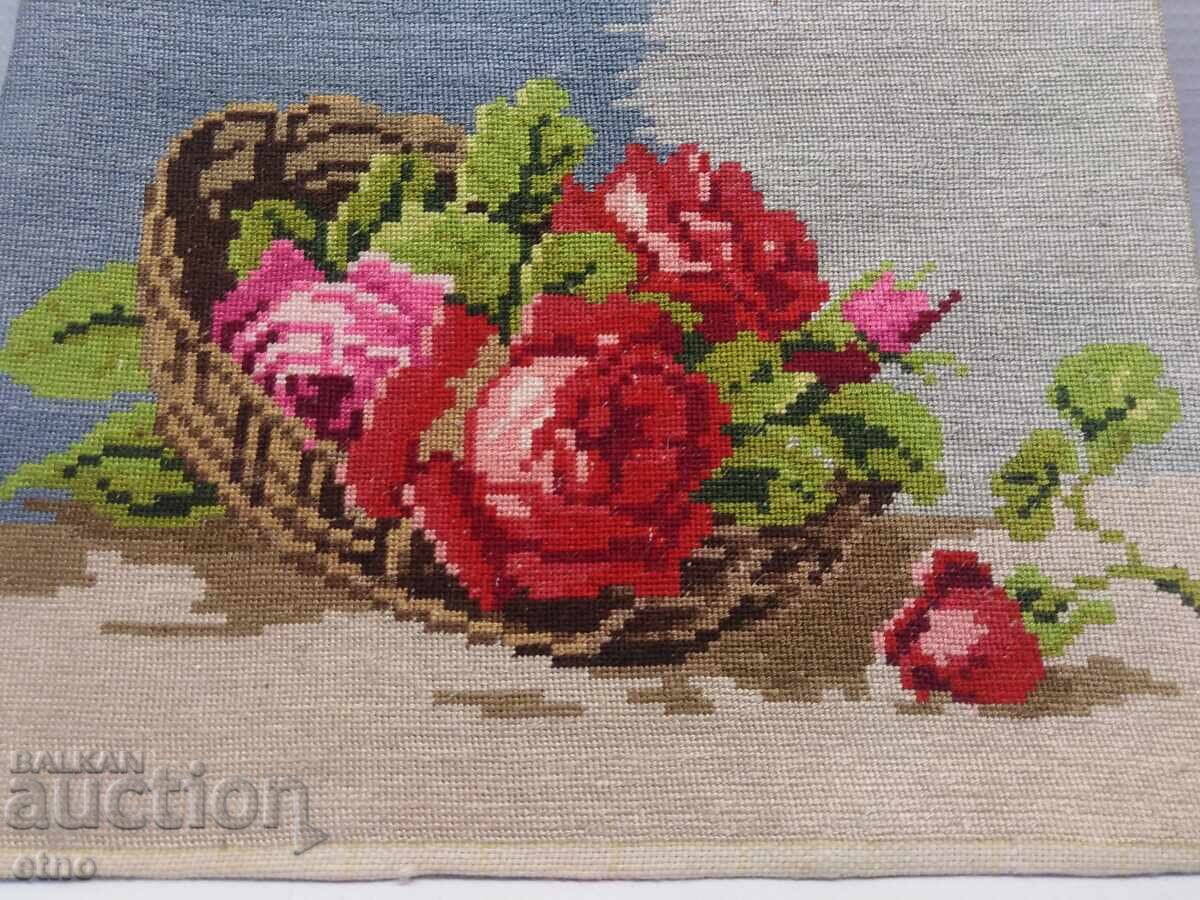 GOBELIN VECHI, TRANDAFIRI, FLORI GOBELIN VECHI, TRANDAFIRI, FLORI