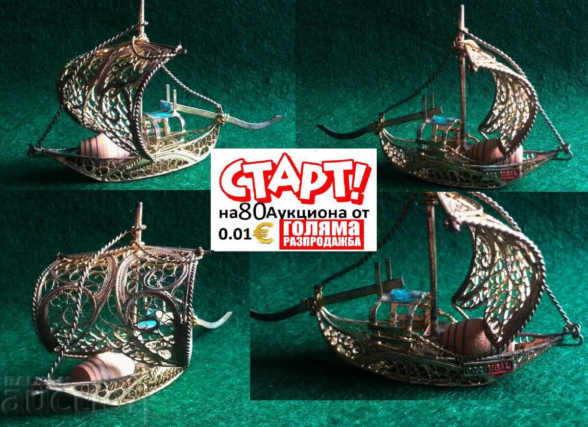 Аукцион Лодка Рабело, филигранна изработка, 100% ръчна изработка. Аукцион Лодка Рабело, филигранна изработка, 100% ръчна изработка.