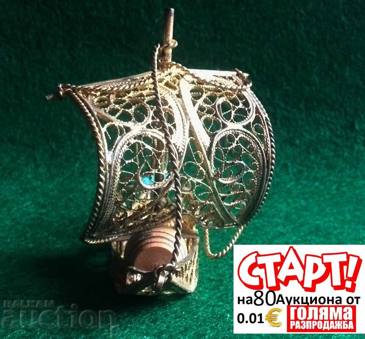 Лодка Рабело, филигранна изработка, 100% ръчна изработка. - 6 Лодка Рабело, филигранна изработка, 100% ръчна изработка. - 6