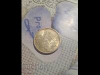 Silver 5 Swiss Francs coin from 1948