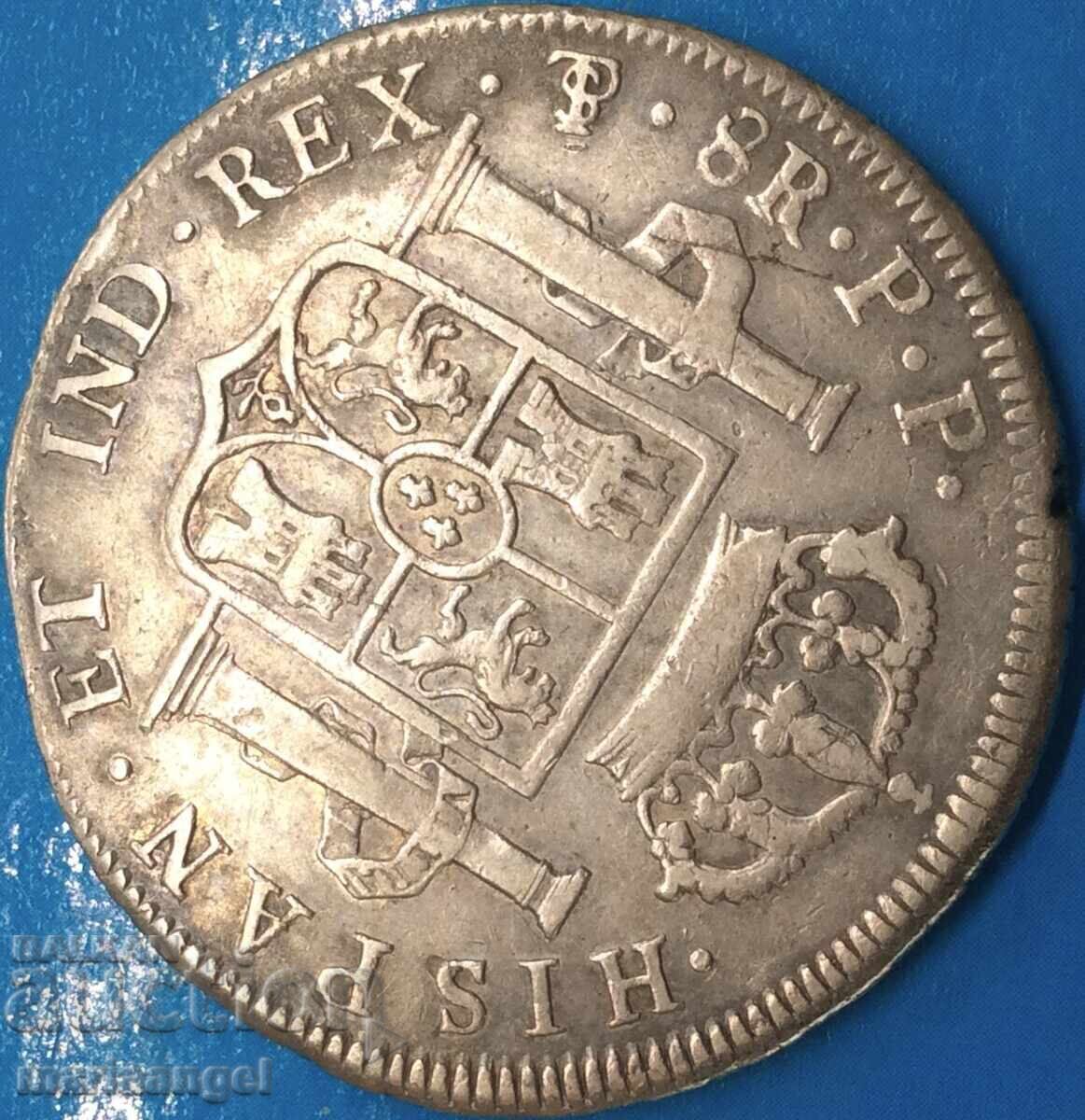 Delivery of Spain 1795 8 Reales Potosi Carlos IV silver