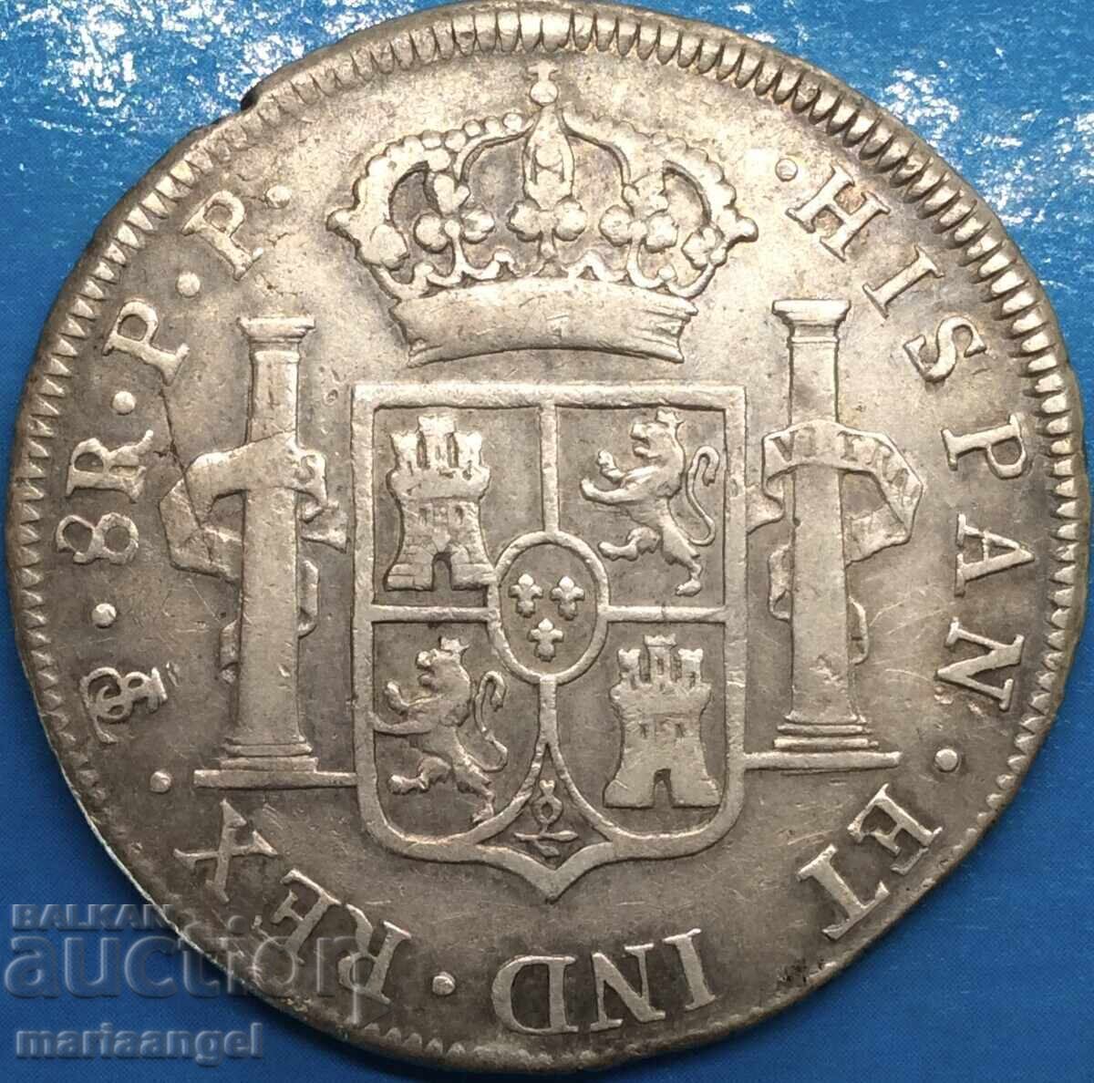 Spain 1795 8 Reales Potosi Carlos IV silver - 6