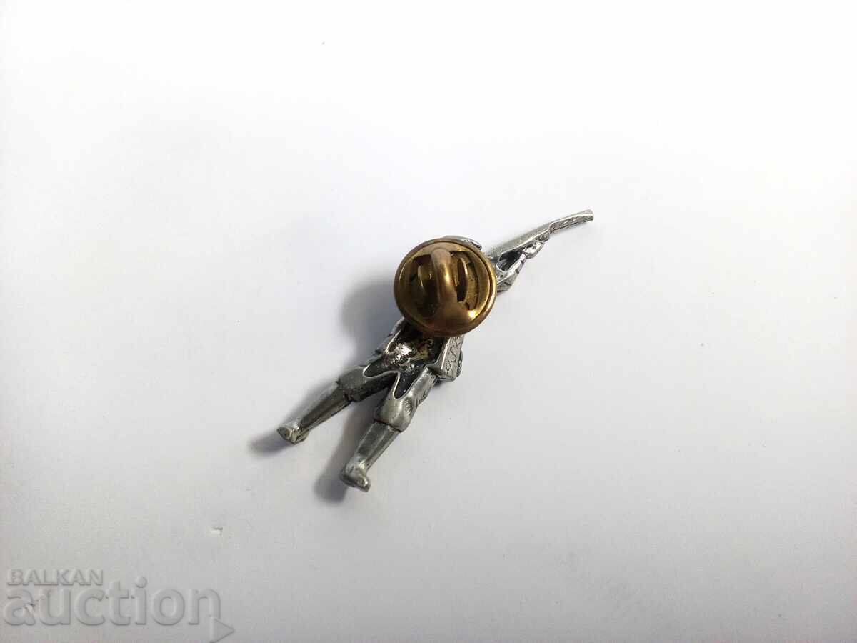 Аукцион Значка за ревер „Ловджийски пазач“ от калай