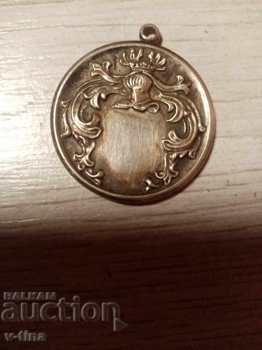 Δημοπρασία Ασημένιο μετάλλιο πακέτο μενταγιόν βάπτιση παλαιό εικόνα άγιος