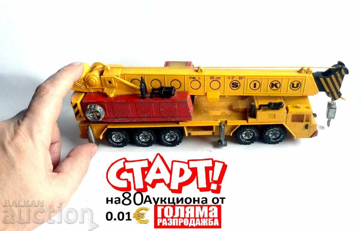 Siku 4010 crane toy metal trolley Germany