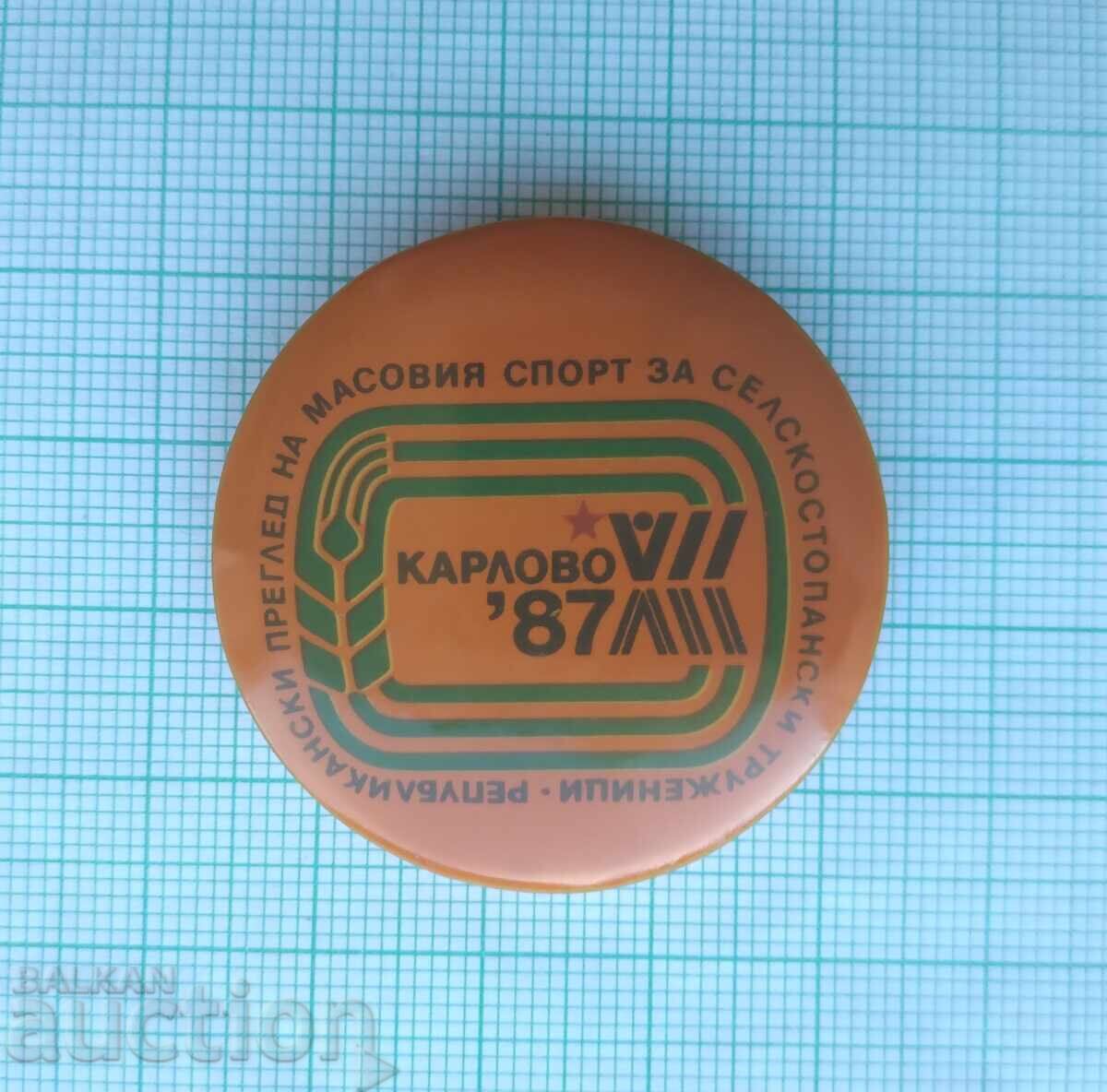 19392 Републикански преглед на масовия спорт Карлово 1987 с цена € 1.50 | 2.93 лв.