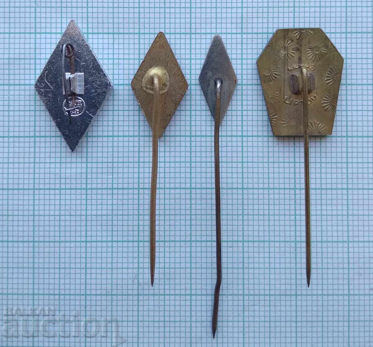 Licitație 19400 Insigne - Radioamator LOT 4 buc