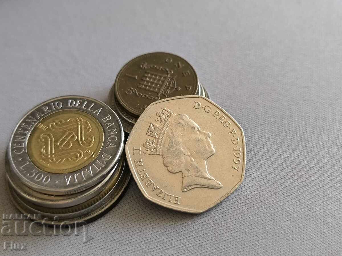 Moneda - Marea Britanie - 50 pence | 1997 cu preț € 1.50 | 2.93 BGN