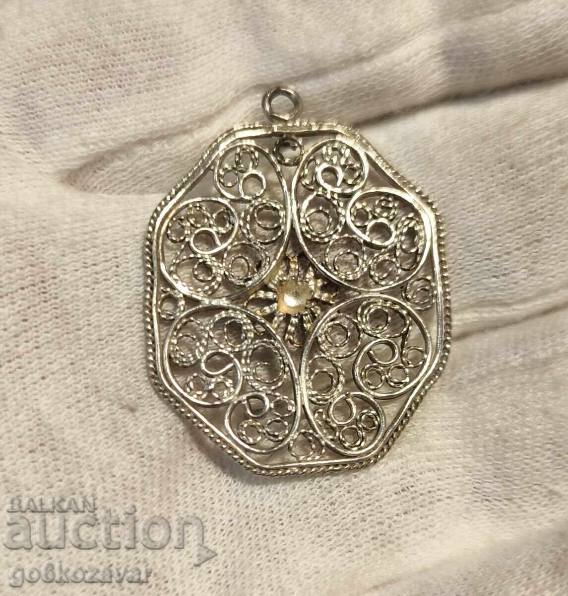 Auction Gorgeous Antique Filigree Silver Pendant Handmade Auction Gorgeous Antique Filigree Silver Pendant Handmade