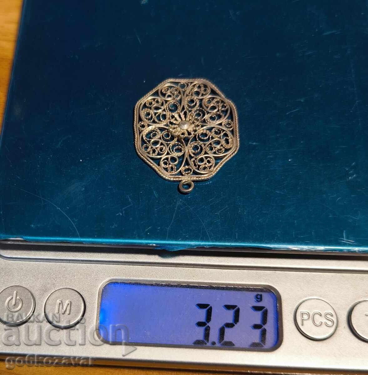 Delivery of Gorgeous Antique Filigree Silver Pendant Handmade Delivery of Gorgeous Antique Filigree Silver Pendant Handmade