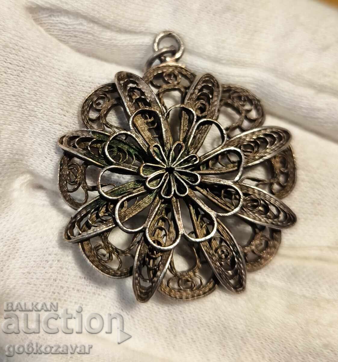 Silver filigree pendant, handmade, high grade! with price € 35.00 | 68.45 BGN Silver filigree pendant, handmade, high grade! with price € 35.00 | 68.45 BGN