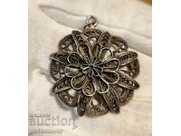 Medalion argint filigran, Lucrat manual, probă înaltă!