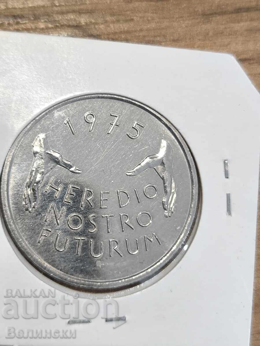 Licitație 5 franci 1975 Elveția Licitație 5 franci 1975 Elveția