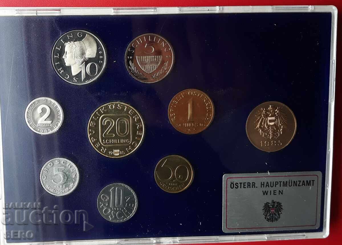 Аукцион Австрия-СЕТ 1985 от 8 монети и 1 медал Аукцион Австрия-СЕТ 1985 от 8 монети и 1 медал