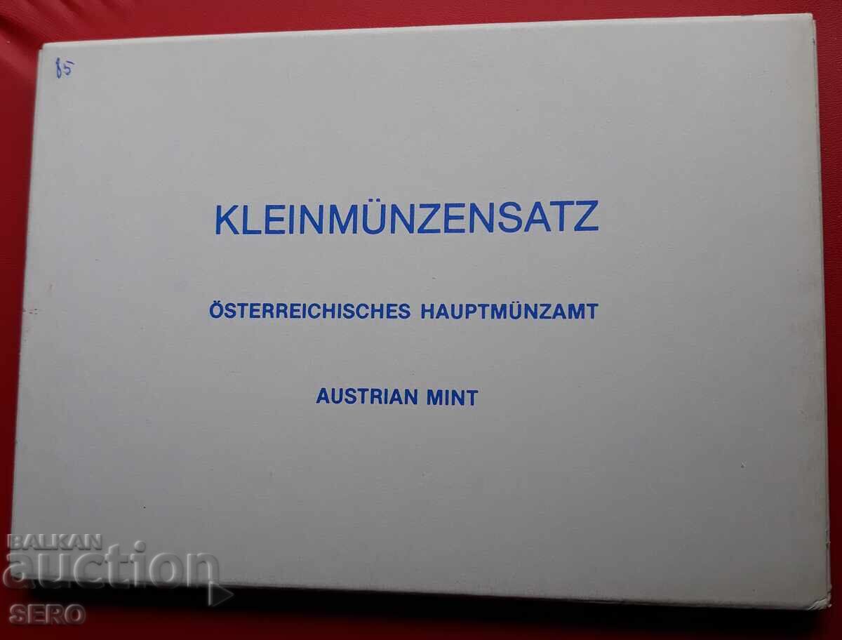 Австрия-СЕТ 1985 от 8 монети и 1 медал Австрия-СЕТ 1985 от 8 монети и 1 медал