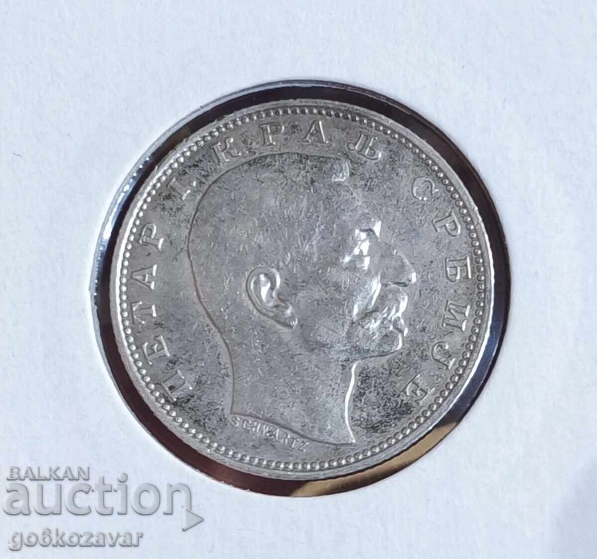 Сърбия 1 динар 1912г Сребро ! с цена € 19.00 | 37.16 лв.