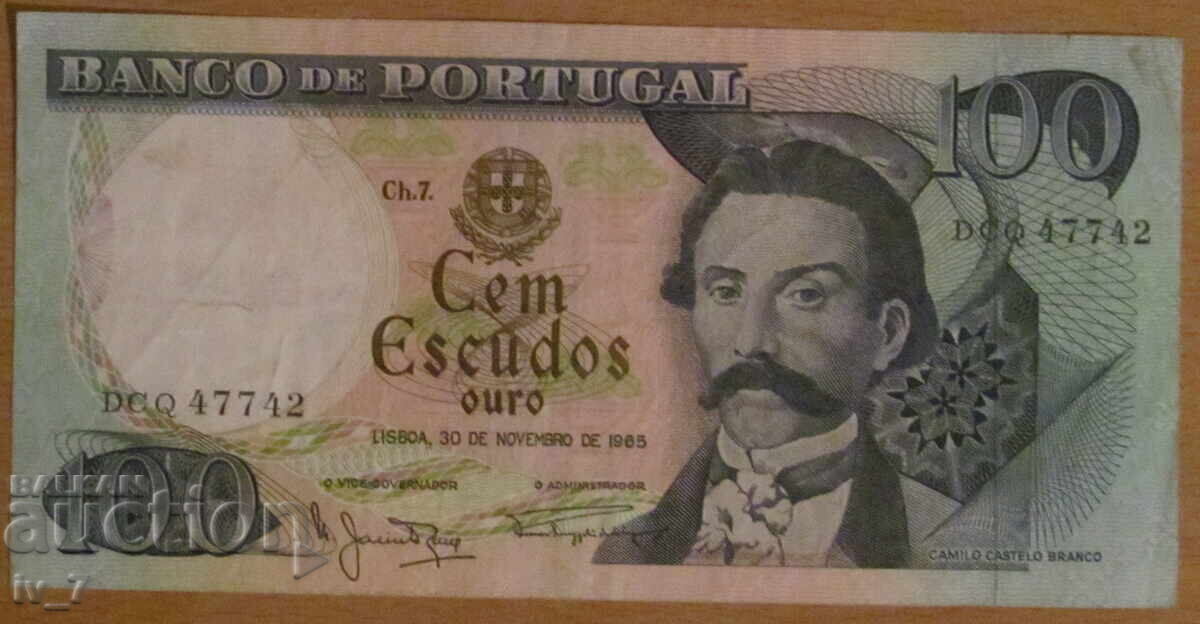 100 ESCUDO 1965, Portugalia