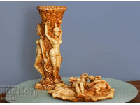 Vintage Vase and Ashtray from Polerizan