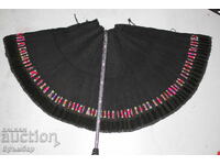 Παλιό κεντημένο πετσίμι, ποδιά, πίσω ποδιά με βελούδο