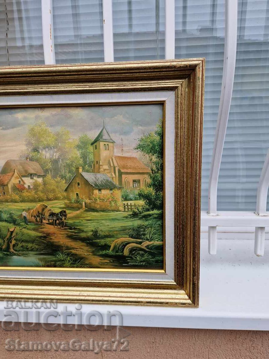 Παράδοση Υπέροχος αντίκα γαλλικός πίνακας σμάλτου