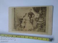 Стара снимка картон литография Император Гърция