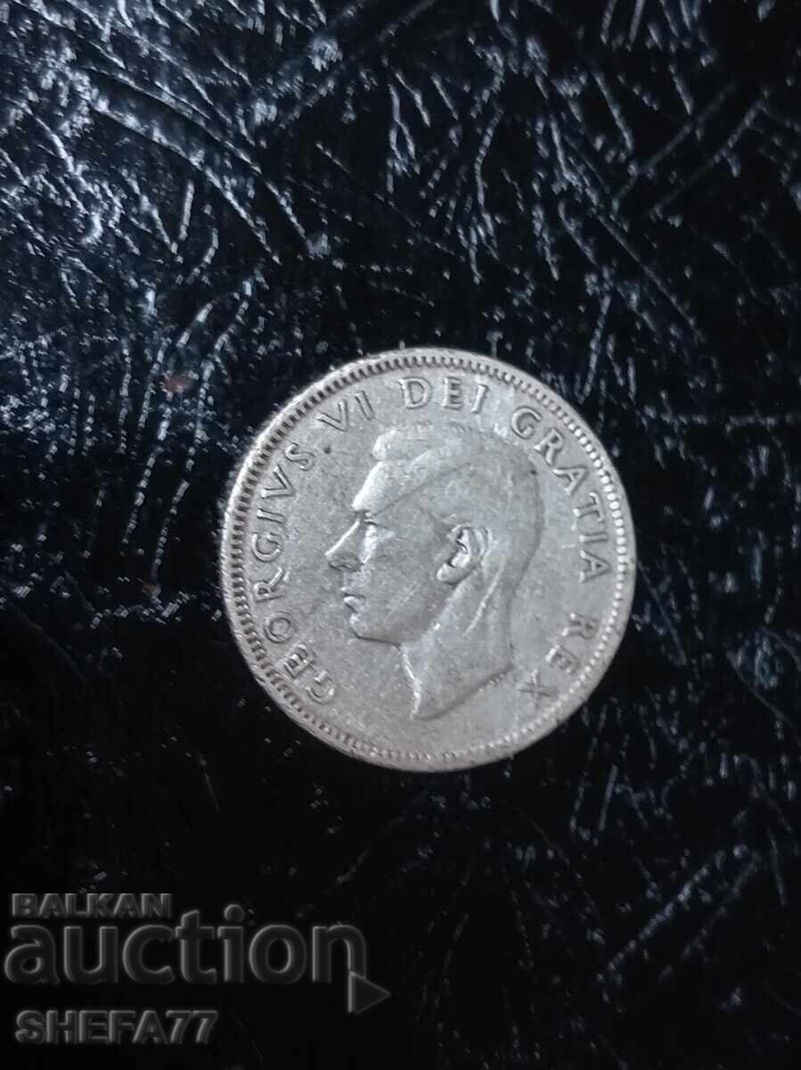 Selling a 25 Cent Canada 1950 coin with price € 13.00 | 25.43 BGN