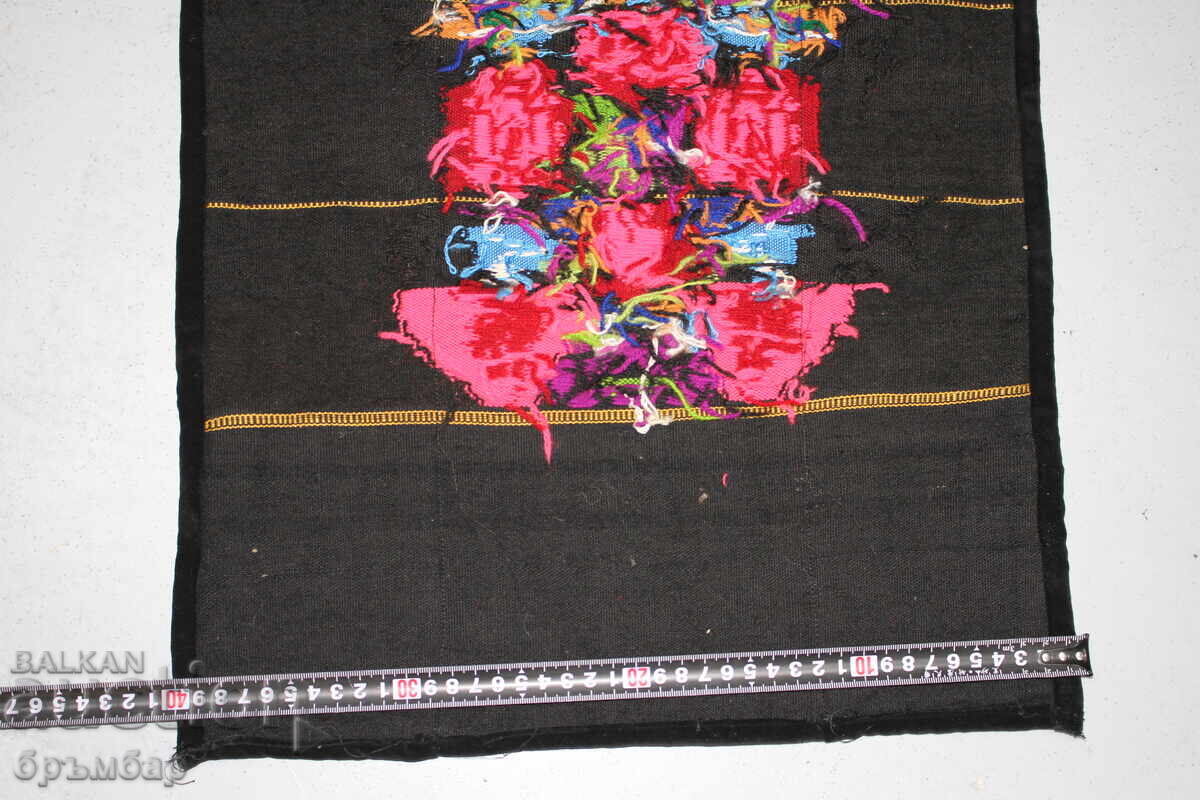 Старинна престилка с кадифе. Нова, от зестра. 1* - 5 Старинна престилка с кадифе. Нова, от зестра. 1* - 5