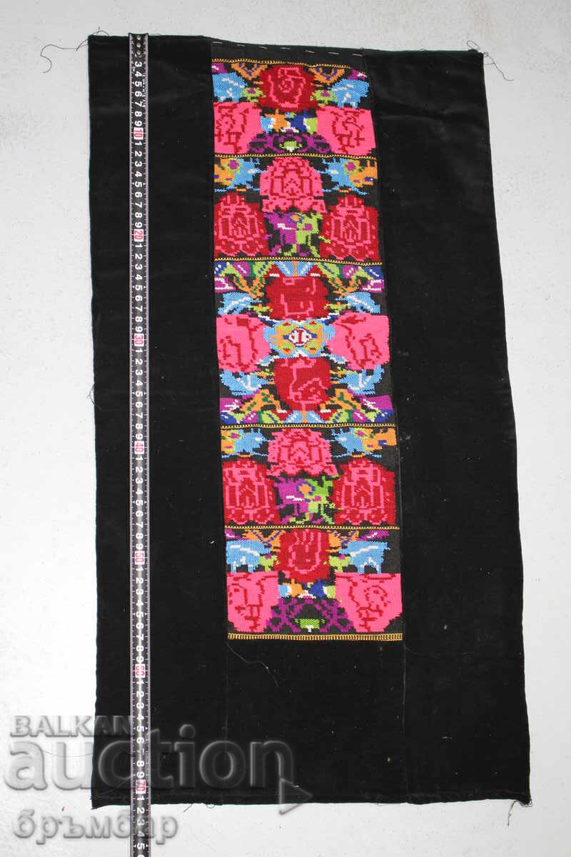 Старинна престилка с кадифе. Нова, от зестра. 1* Старинна престилка с кадифе. Нова, от зестра. 1*