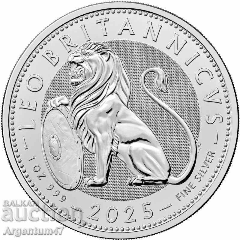 НОВО!!! СРЕБРО 1 OZ 2025 БРИТАНИЯ - ЛЪВ НОВО!!! СРЕБРО 1 OZ 2025 БРИТАНИЯ - ЛЪВ