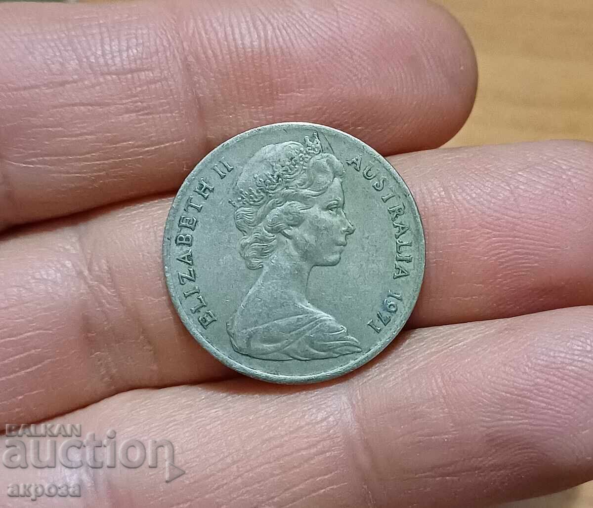 10 цента Австралия 1971 с цена € 1.00 | 1.96 лв.