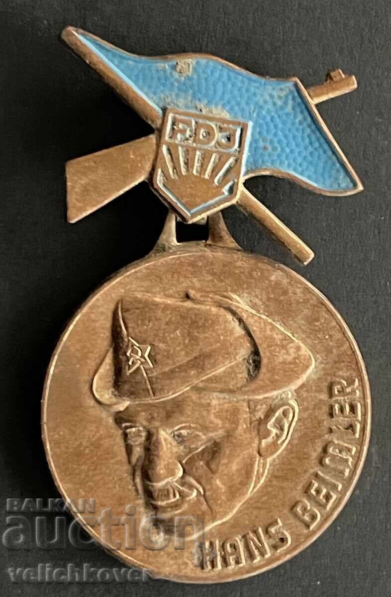 42542 GDR East Germany medal Komsomol FDJ Hans Beimler