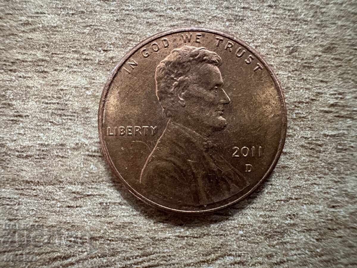 САЩ - 1 цент (2011) - D с цена € 0.10 | 0.20 лв. САЩ - 1 цент (2011) - D с цена € 0.10 | 0.20 лв.