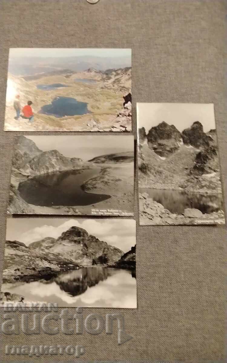 Delivery of Old black and white postcard photo Rila Elenino Lake Delivery of Old black and white postcard photo Rila Elenino Lake