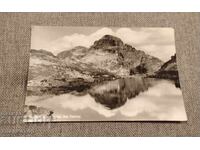 Стара чернобяла картичка снимка Рила Еленино езеро