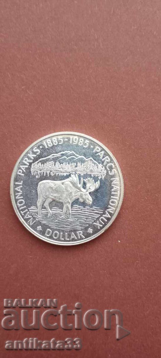 1 dolar 1985 - Argint 23,32 1 dolar 1985 - Argint 23,32