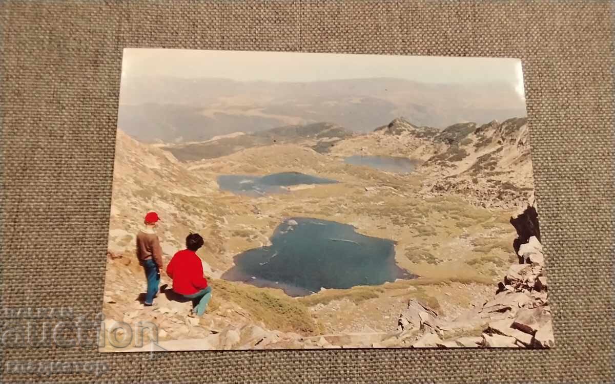 Carte poștală veche fotografie Rila Cele Șapte lacuri Rila Carte poștală veche fotografie Rila Cele Șapte lacuri Rila