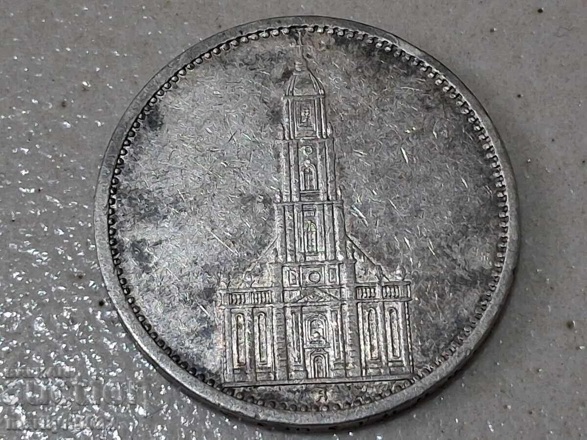 Монета 5 марки 1935 Германия Трети райх сребро с цена € 45.50 | 88.99 лв. Монета 5 марки 1935 Германия Трети райх сребро с цена € 45.50 | 88.99 лв.