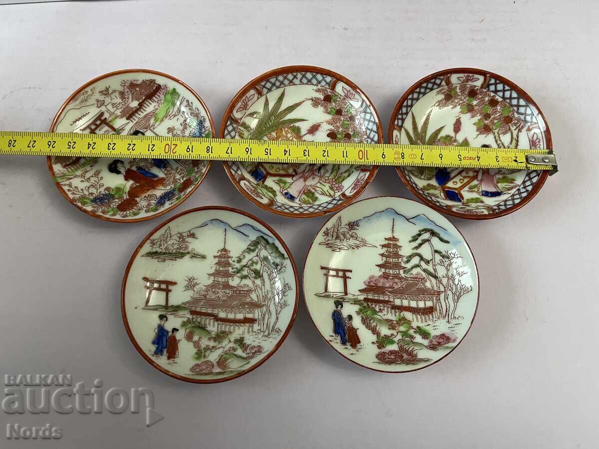 Лот малки чинийки с маркировка - 5