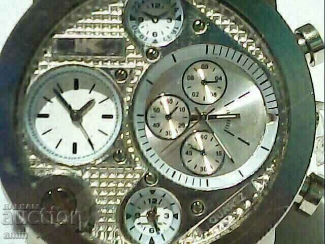 very beautiful large re4en 4asovnik 100% working chronograph - 7