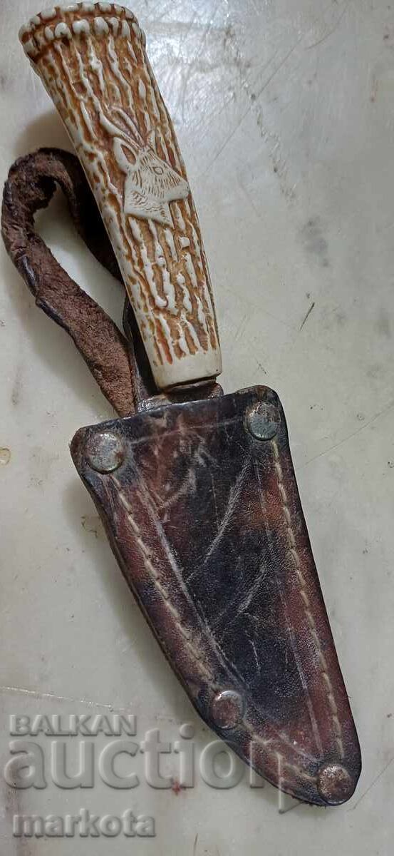Рядък немски ловен нож  - миниатюра - Б.З.Ц.