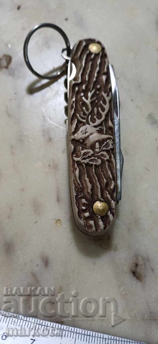 Рядък немски джобен ловен нож  - Б.З.Ц.