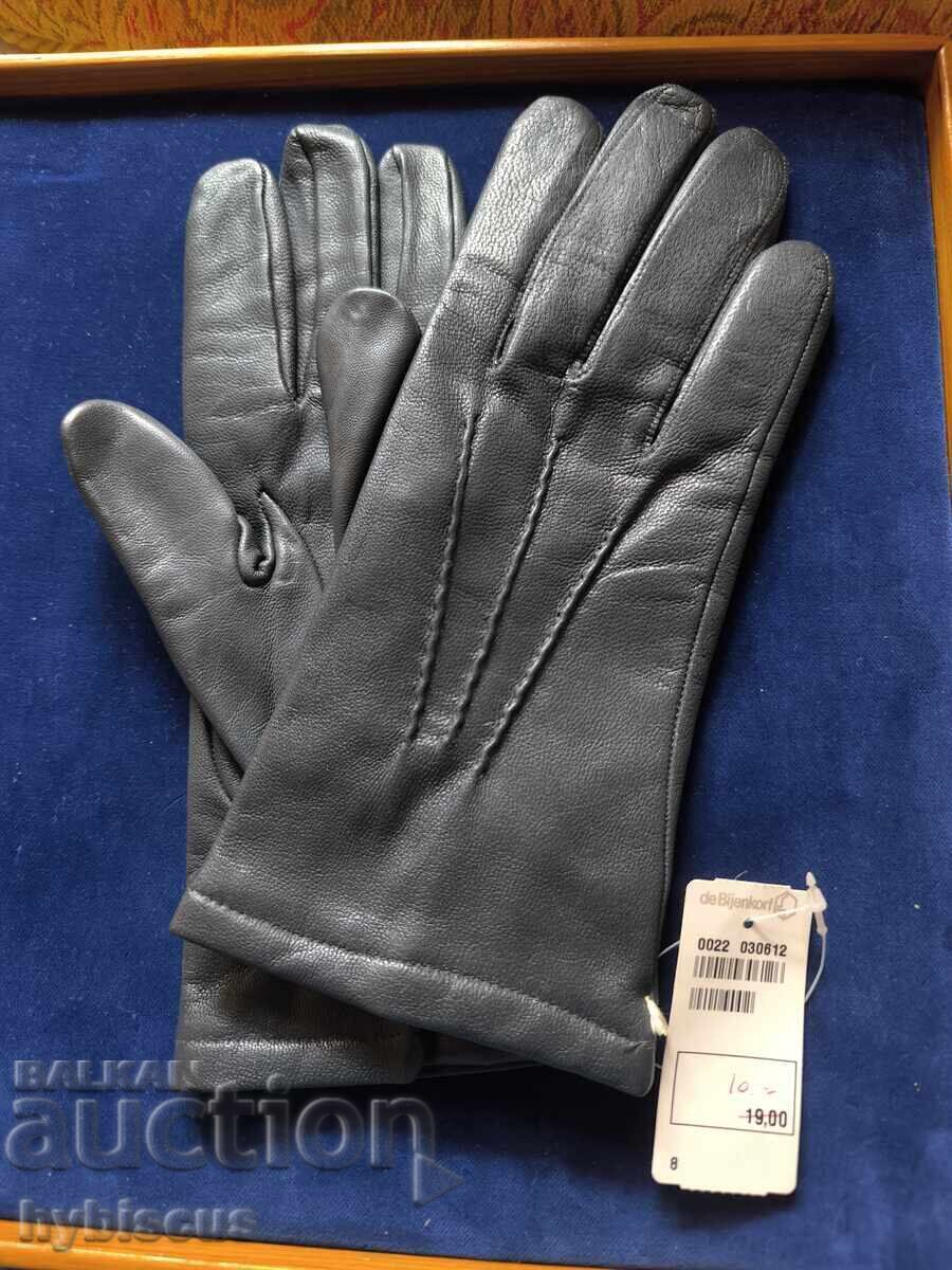 Mănuși de piele noi, import Olanda, cu etichetă, de damă - 6 Mănuși de piele noi, import Olanda, cu etichetă, de damă - 6