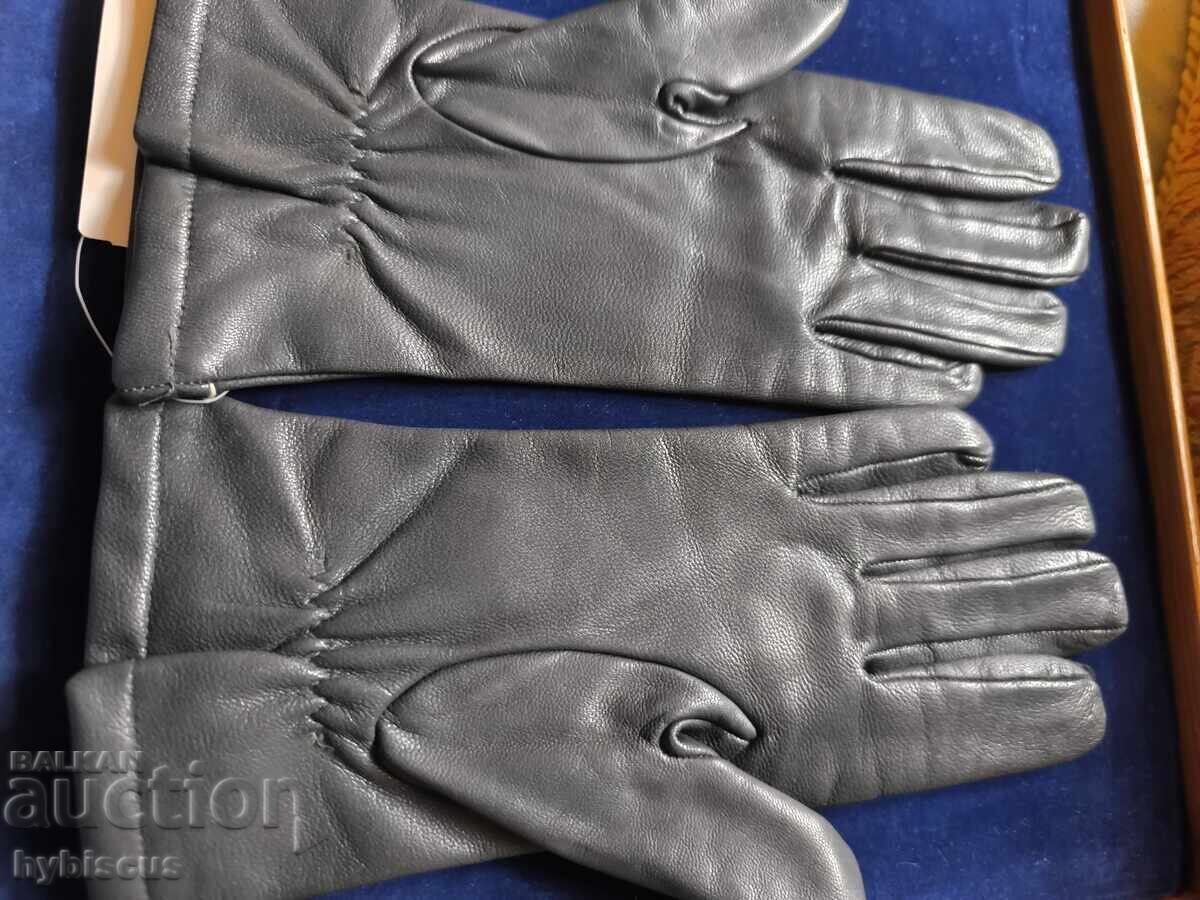 Нови вносни холандия кожени ръкавици с етикет дамски - 7