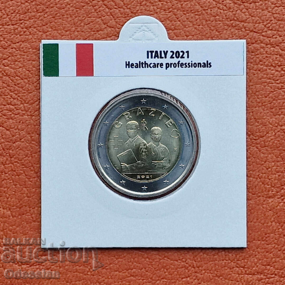Италия • Здравни специалисти • 2 евро • 2021